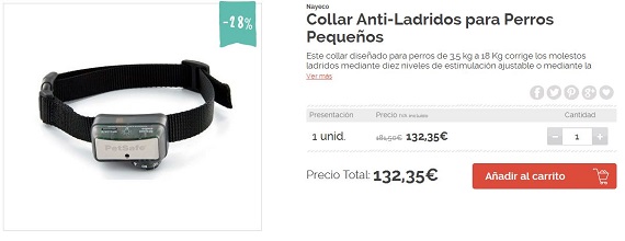 collar antiladridos para perros pequeños