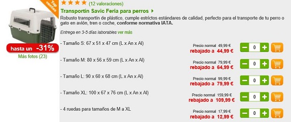 Transportines para perros grandes y medianos