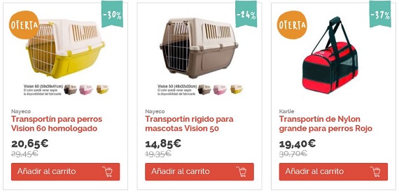 Transportines para perros precios