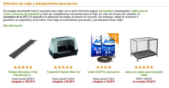 Transportines para perros