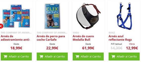 arnés para perros online