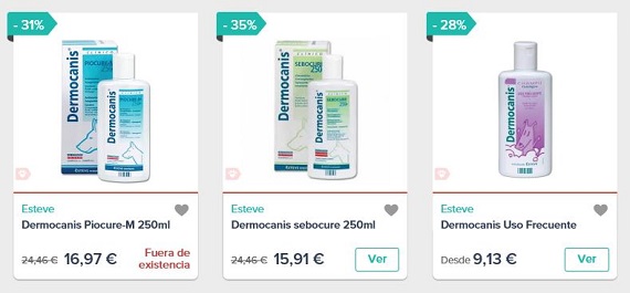 champús dermatológicos precios