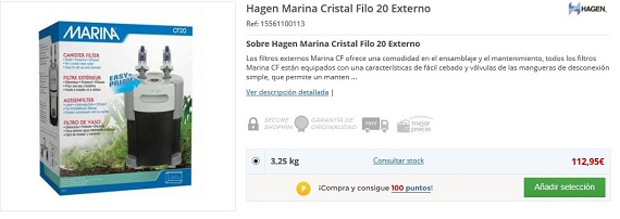 filtros para acuarios de 20 litros