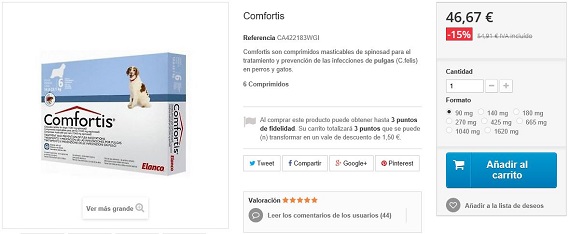 comfortis precios