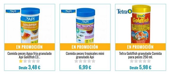 comida para peces ofertas