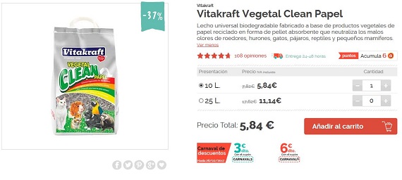 vitakraft vegetal clean