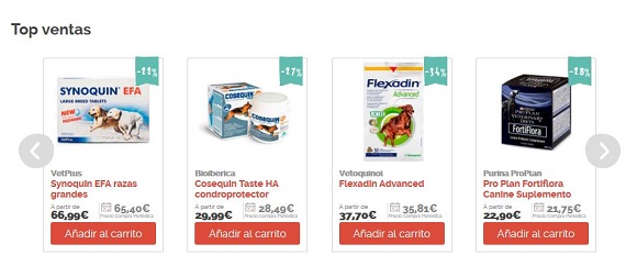 suplementos nutricionales para perros online