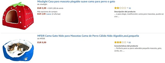 camas para gatos amazon