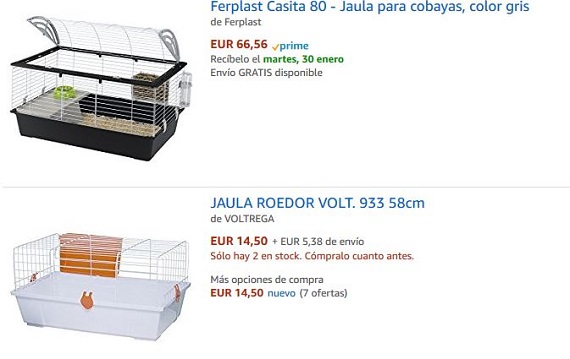 jaulas para cobayas amazon