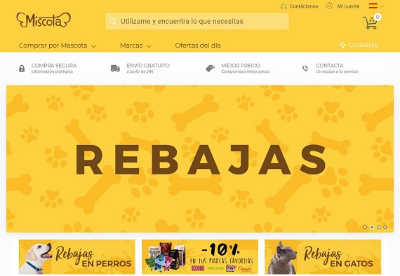 rebajas miscota