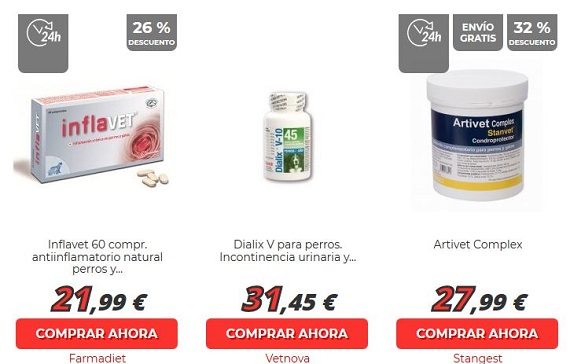 antiinflamatorios para perros online